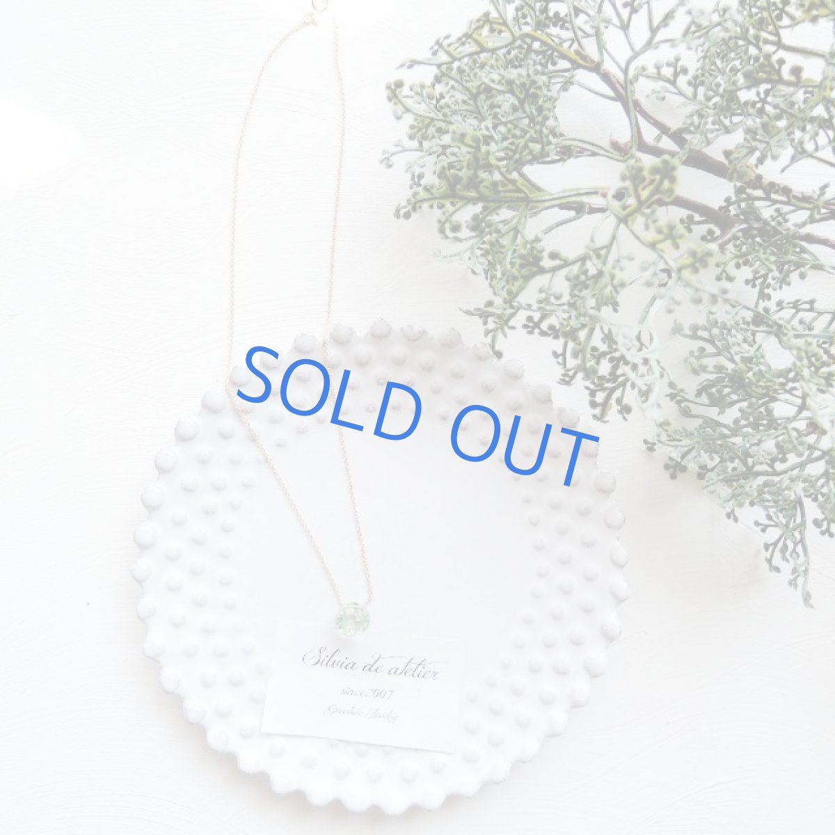 画像5: ＜訳あり１のみ・AAA＞若草色♪　宝石質グリーンフローライト　ラウンドジェム　14kgfネックレス (5)