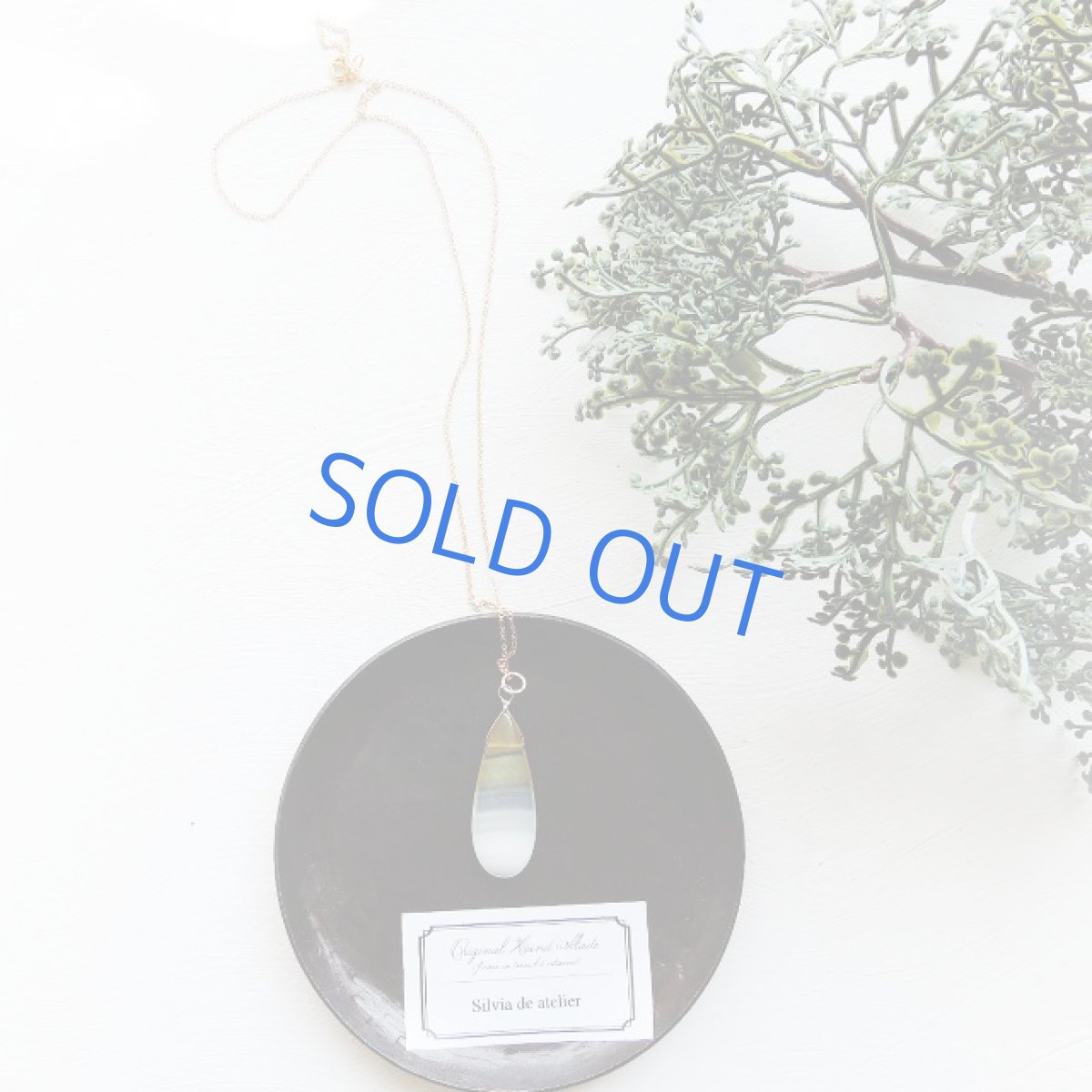 画像3: 残り1 大粒 バイカラーカルセドニー ペアシェイプ 約50cm 14kgfネックレス (3)