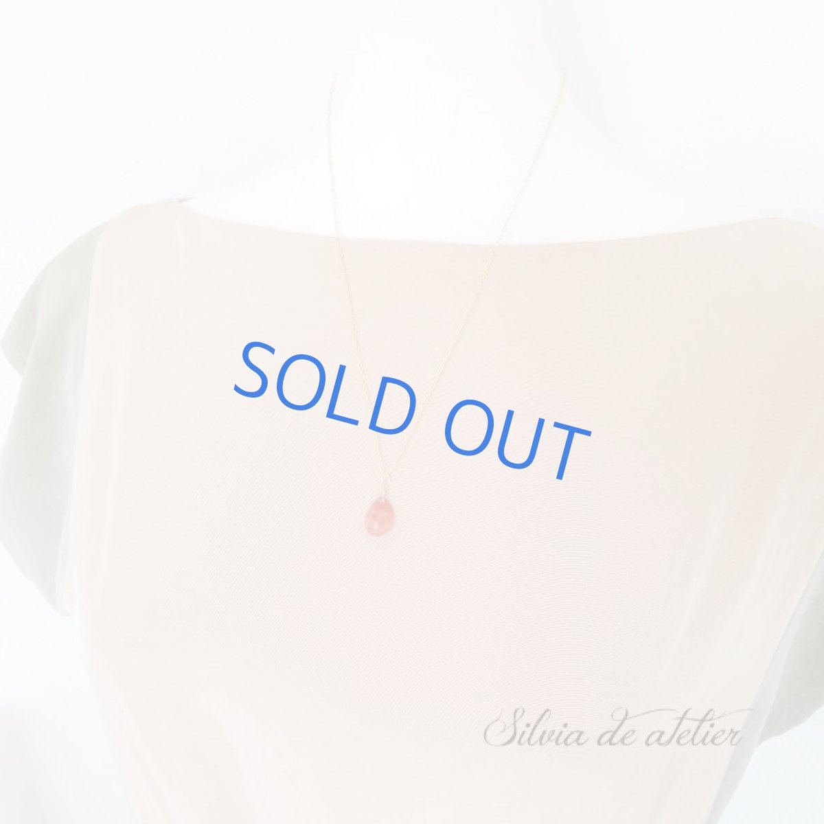 画像9: ＜残り1・AAAA＞大粒　インカローズ　ブリオレットドロップ　約50cm14kgfデザインチェーンネックレス (9)