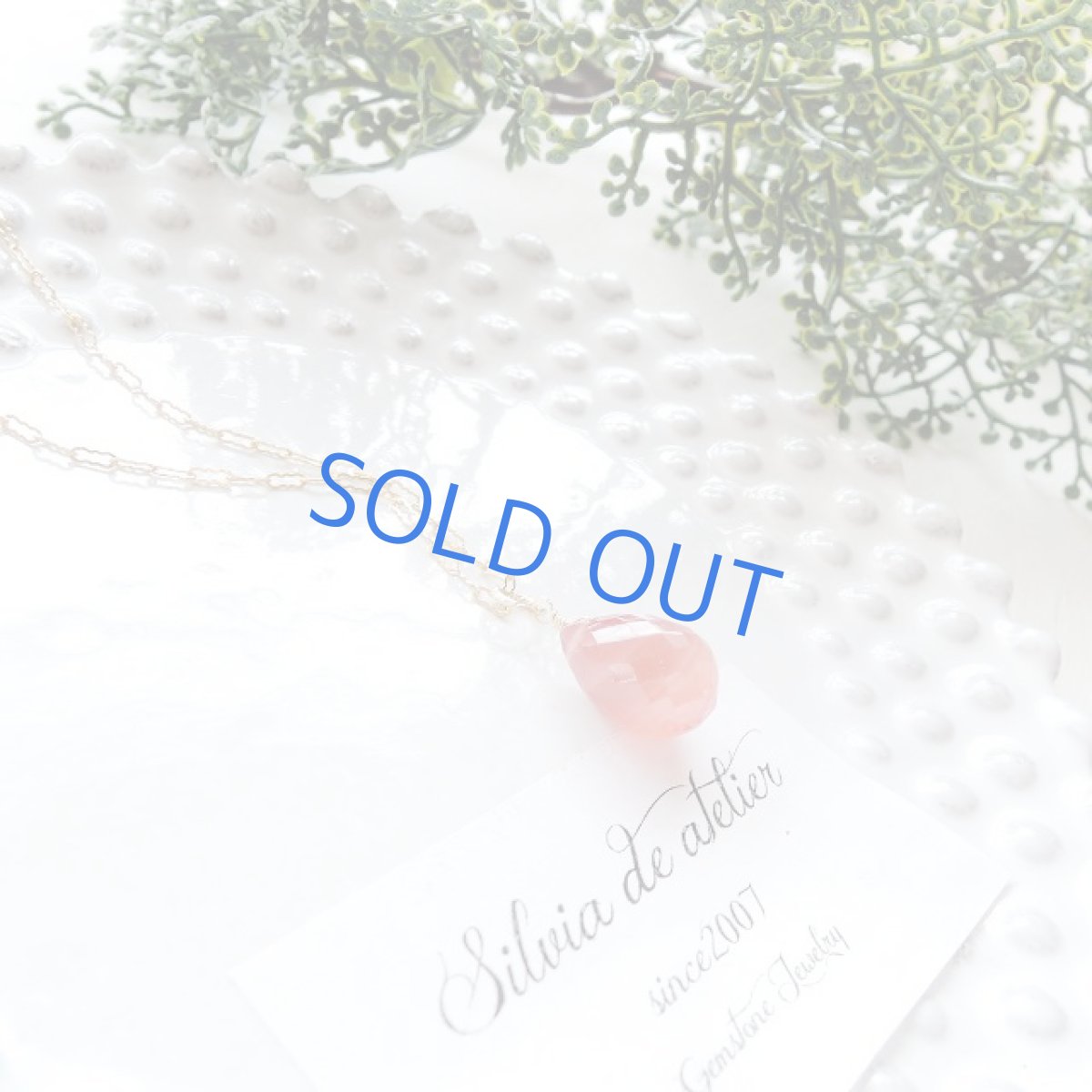 画像5: ＜残り1・AAAA＞大粒　インカローズ　ブリオレットドロップ　約50cm14kgfデザインチェーンネックレス (5)