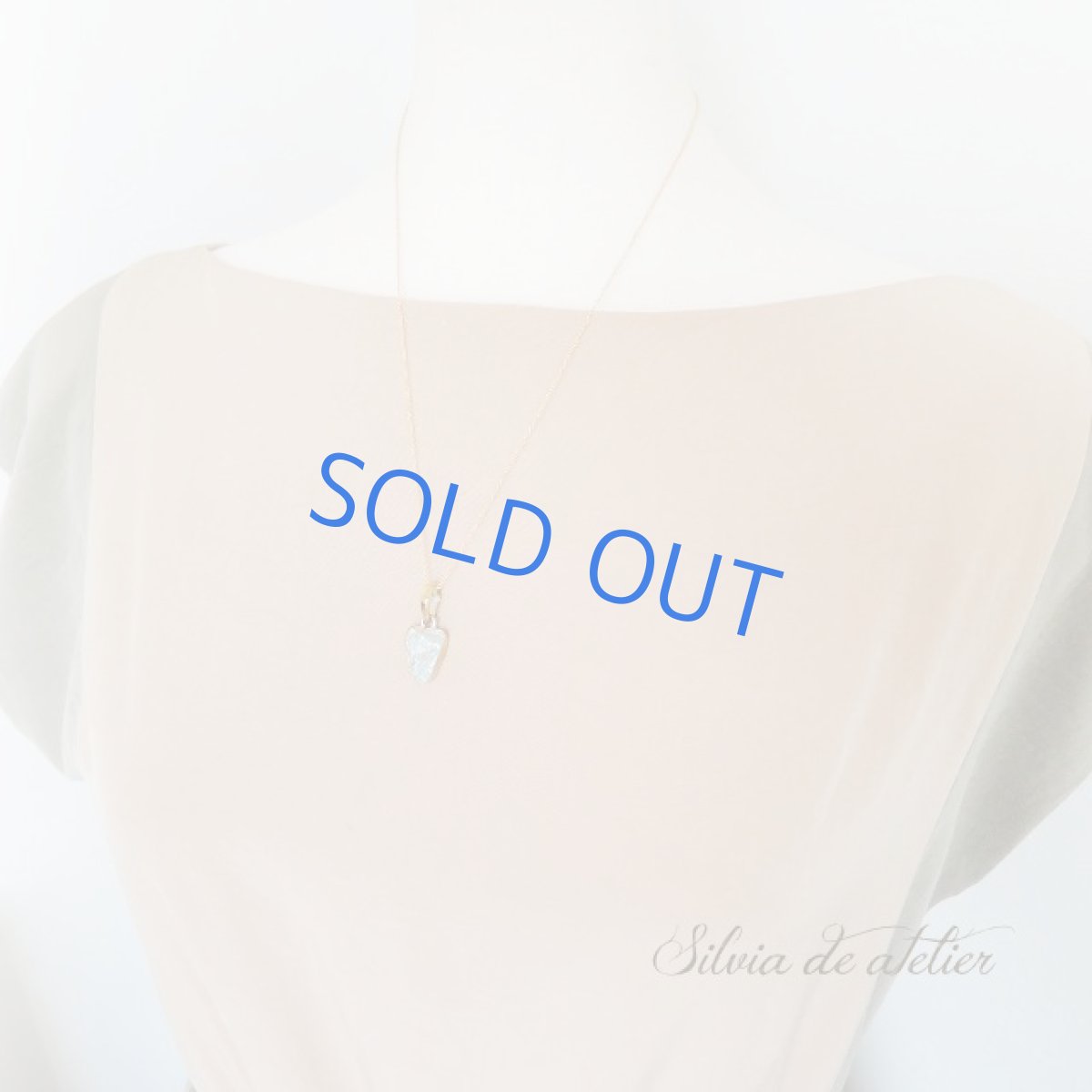 画像7: ＜1点もの・C＞大粒　アクアマリン　原石フレームストーン　14kgfネックレス約50cm (7)