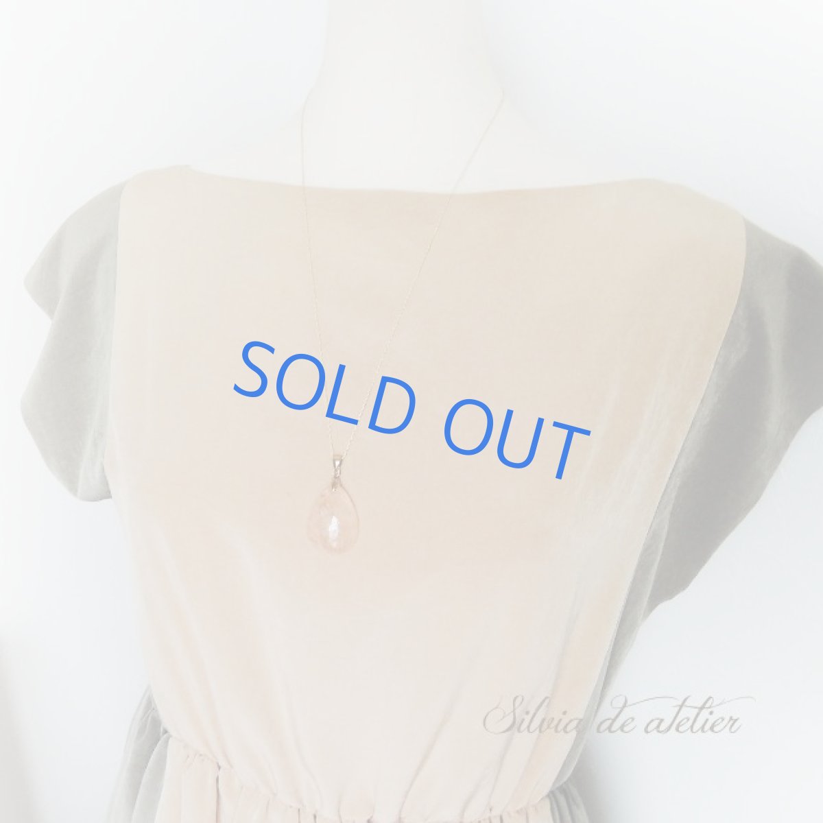 画像7: ＜1点もの・ペアシェイプ＞超大粒　ピンクアクアマリン（モルガナイト）　つるりんシェイプ　約60cm14kgfネックレス (7)