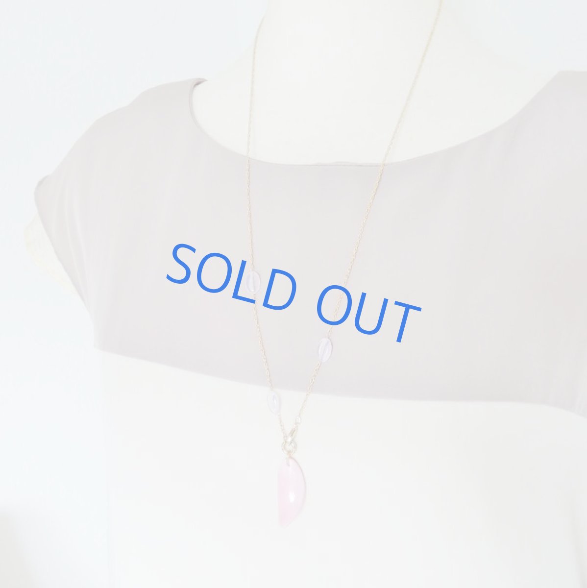 画像5: 【1点もの】桜カラー クイーンコンクシェル デザインネックレス (5)