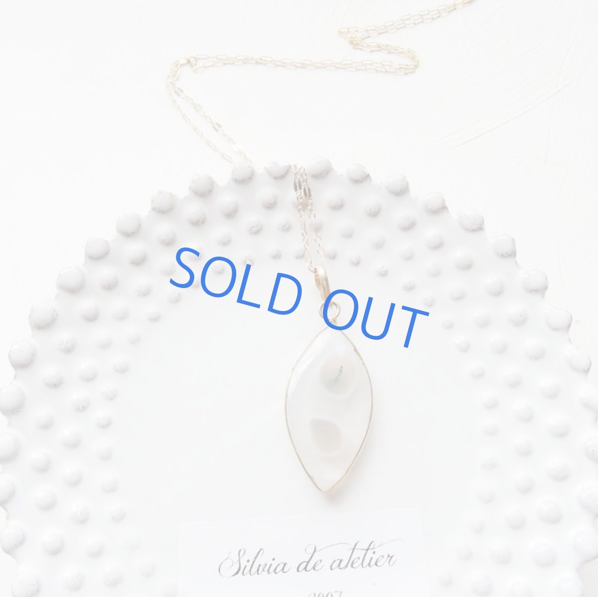 画像2: 【1点もの】ソーラークォーツ マーキスシェイプ 14kgfネックレス約65cm (2)