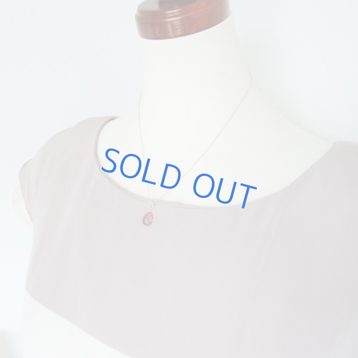 画像7: 【1点もの・Aレッド】AAA　エレスチャルクォーツ　ペアシェイプ　14kgfネックレス約40cm (7)