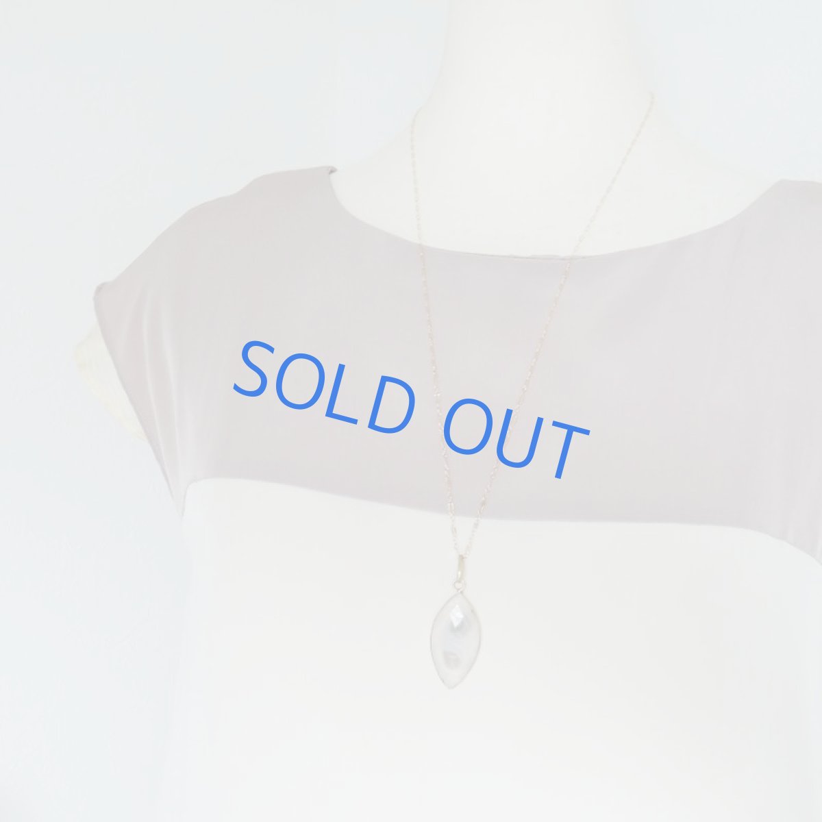 画像7: 【1点もの】ソーラークォーツ マーキスシェイプ 14kgfネックレス約65cm (7)