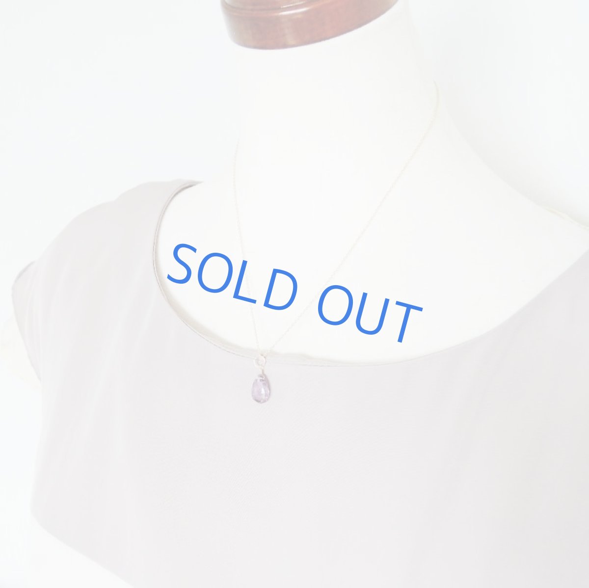 画像6: 【1点もの・Fパープル】AAA　エレスチャルクォーツ　ペアシェイプ　14kgfネックレス約40cm (6)