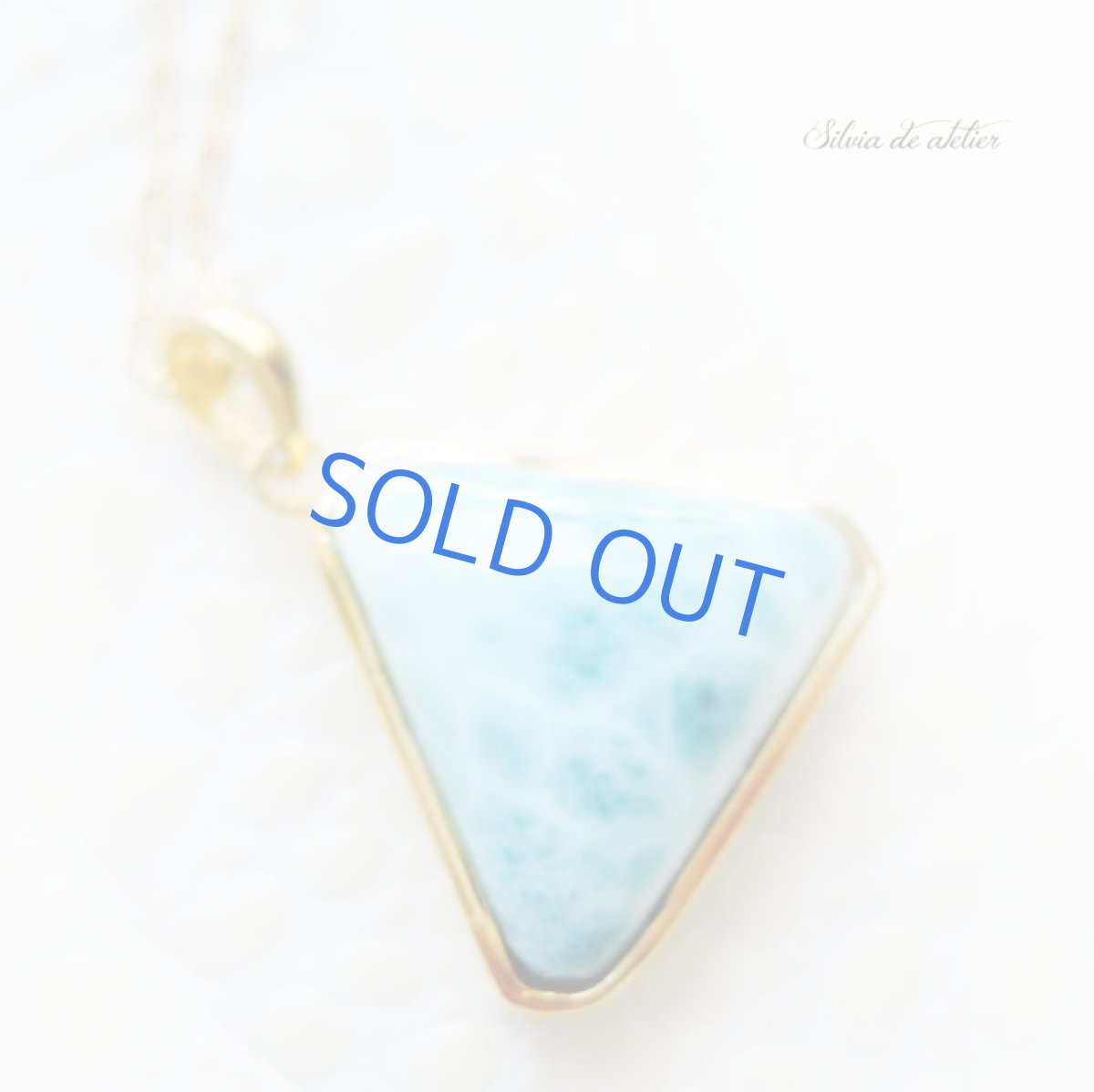 画像5: 【1点もの・サンカク】AAA ドミニカ共和国産 ラリマー 約50cm14kgfデザインネックレス (5)