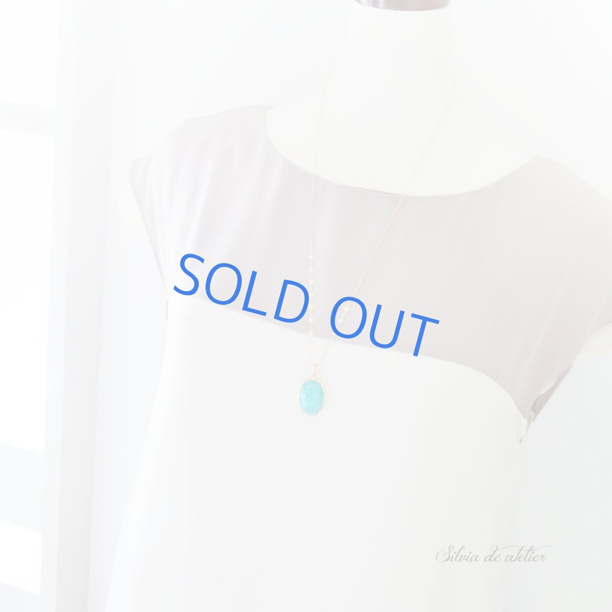 画像6: 【1点もの】超大粒　モザンビーク産アマゾナイト　カボション　14kgf68cmネックレス (6)