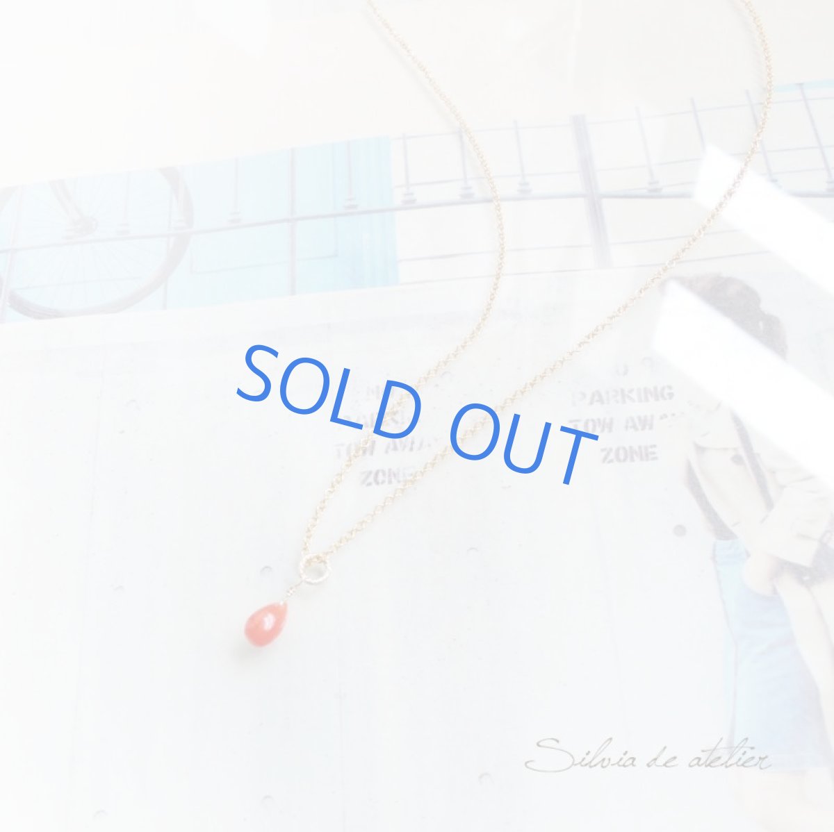 画像3: WEB店限定・残り僅か 半額SALE イタリアサルディーニャ産天然レッドコーラル ミニスムース ドロップ サージカルステンレスネックレス (3)