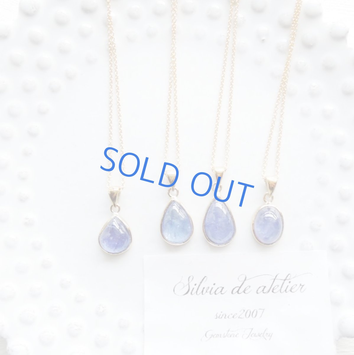 画像8: <1点もの・D>AAAランク タンザナイト オーバル型フレームストーン 14kgfネックレス (8)