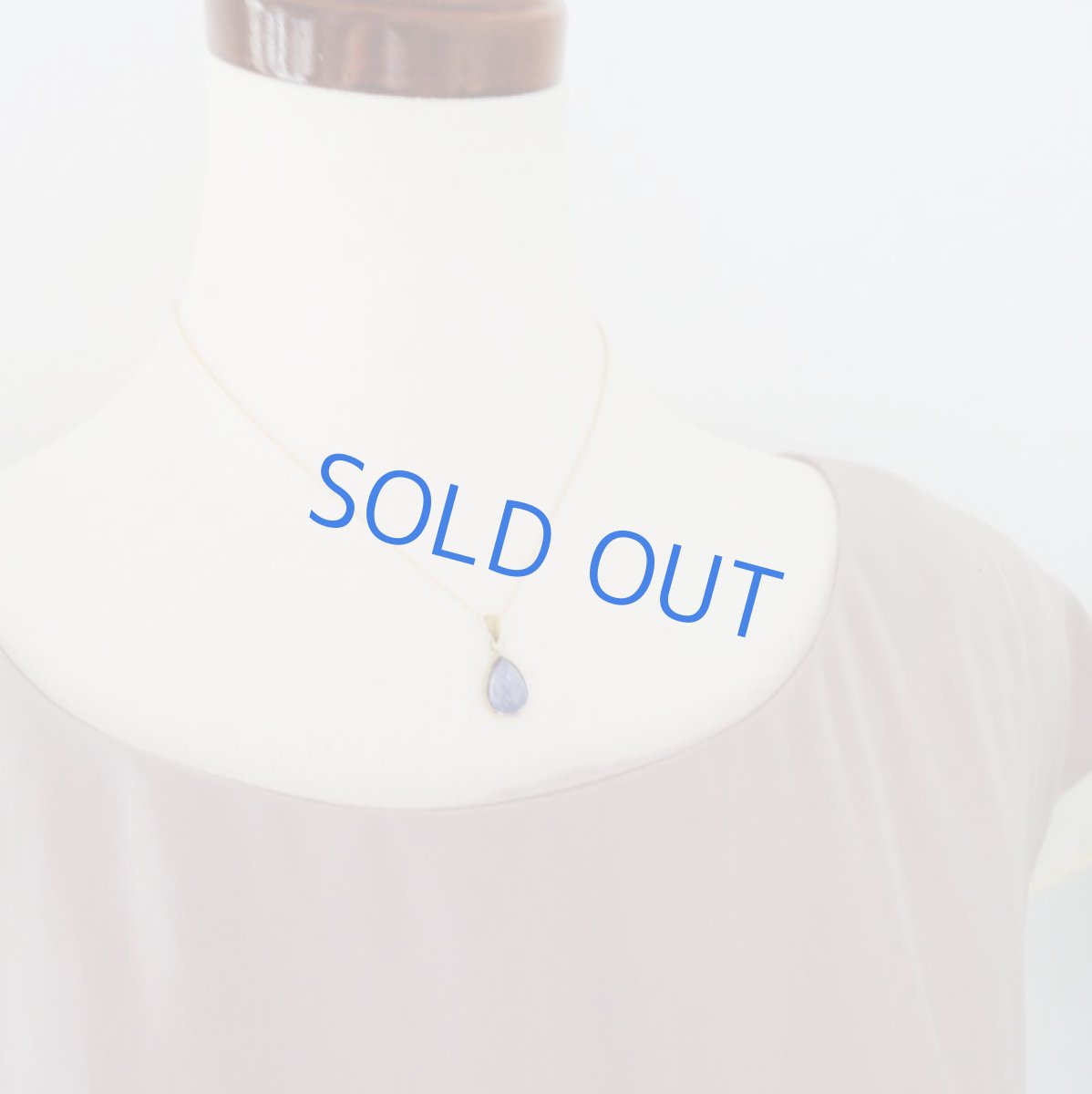 画像8: ＜1点もの・B＞AAAランク　タンザナイト　ティアドロップ型フレームストーン　14kgfネックレス (8)