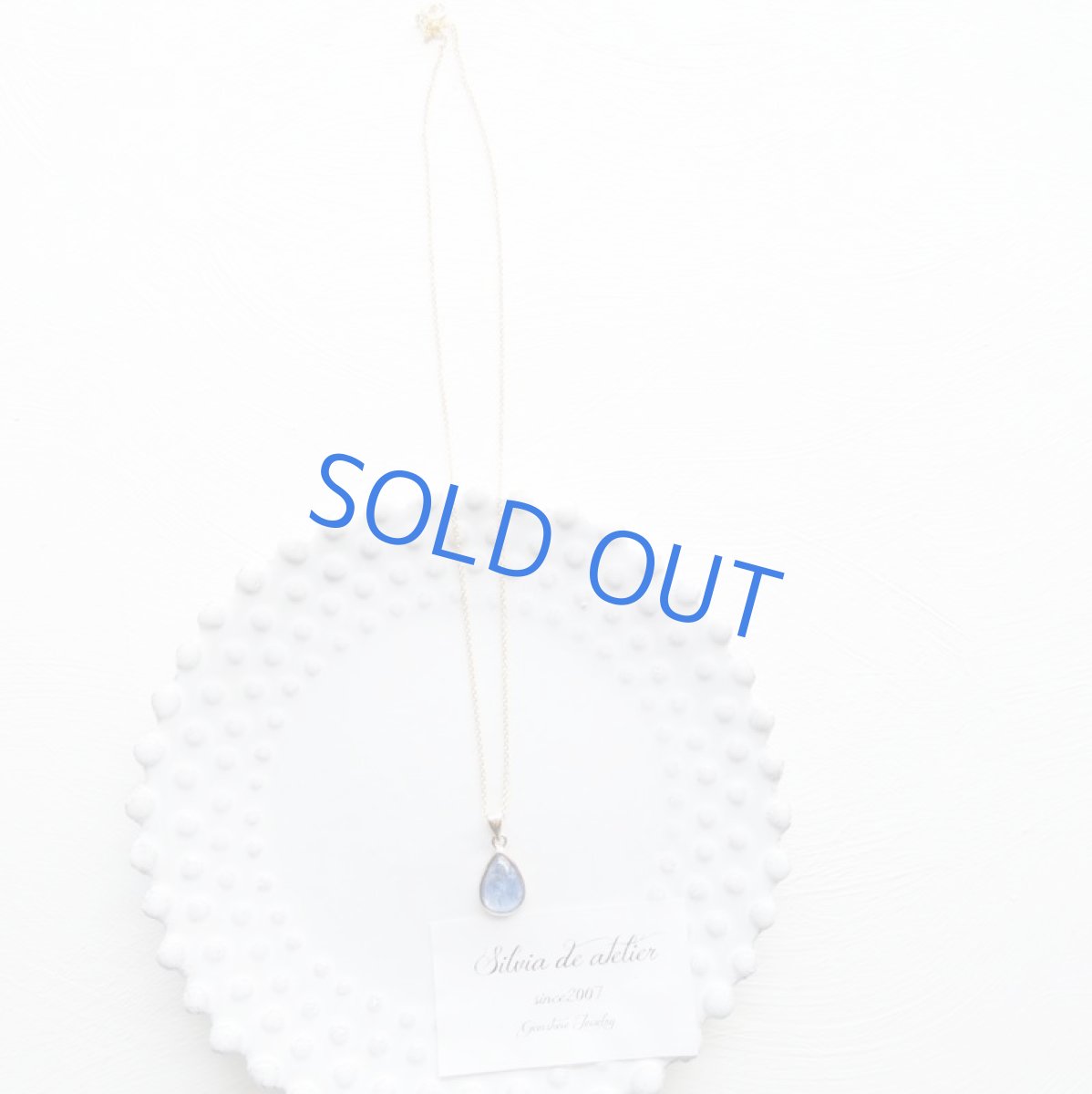 画像3: ＜1点もの・B＞AAAランク　タンザナイト　ティアドロップ型フレームストーン　14kgfネックレス (3)