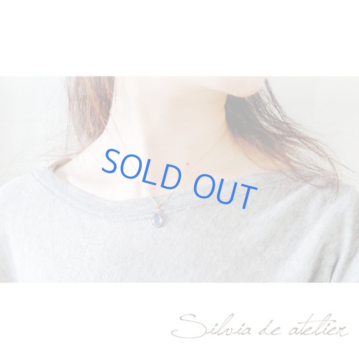 画像5: <1点もの・C>AAAランク タンザナイト ティアドロップ型フレームストーン 14kgfネックレス (5)