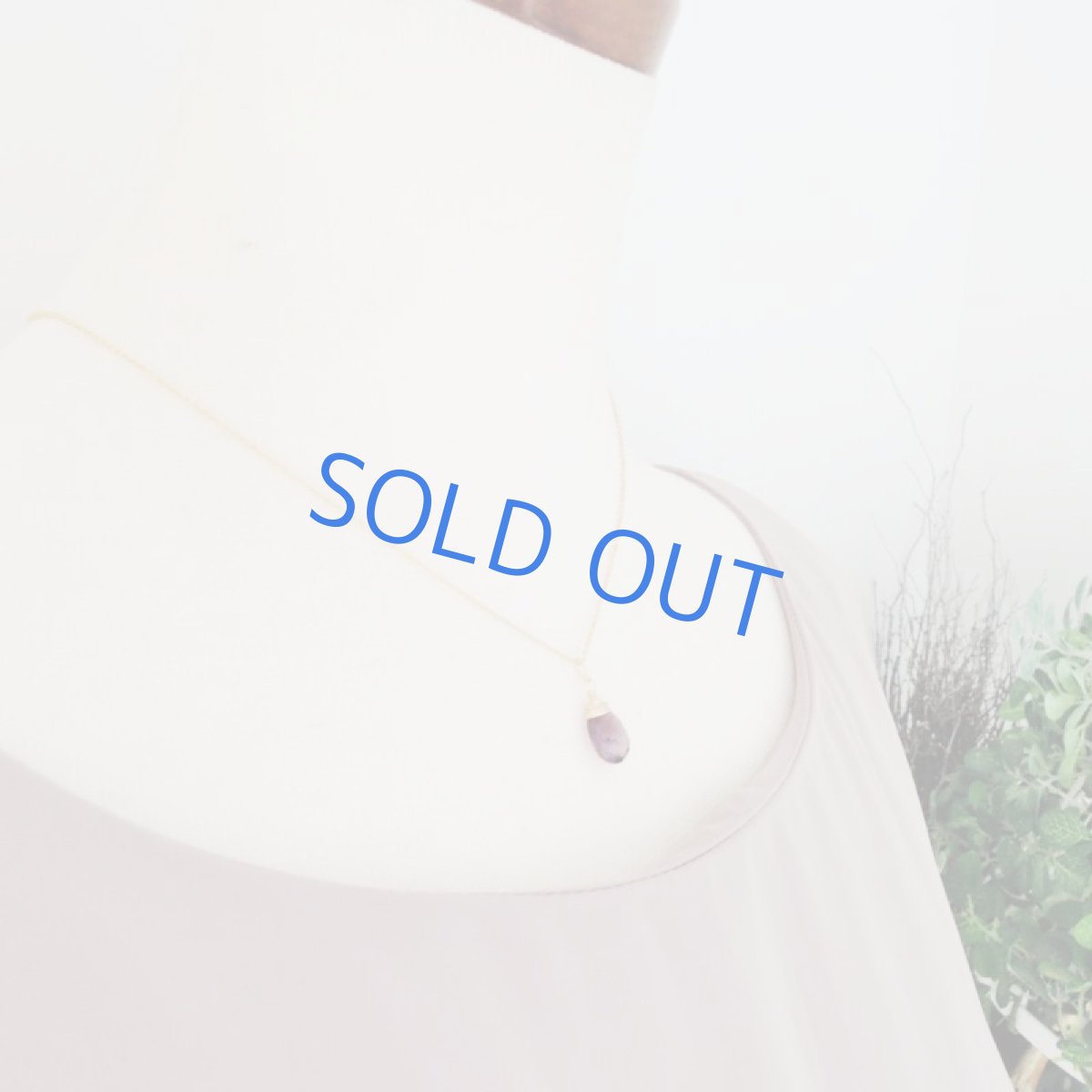 画像6: 【1点もの・Eパープル】AAA　エレスチャルクォーツ　ペアシェイプ　14kgfネックレス約40cm (6)