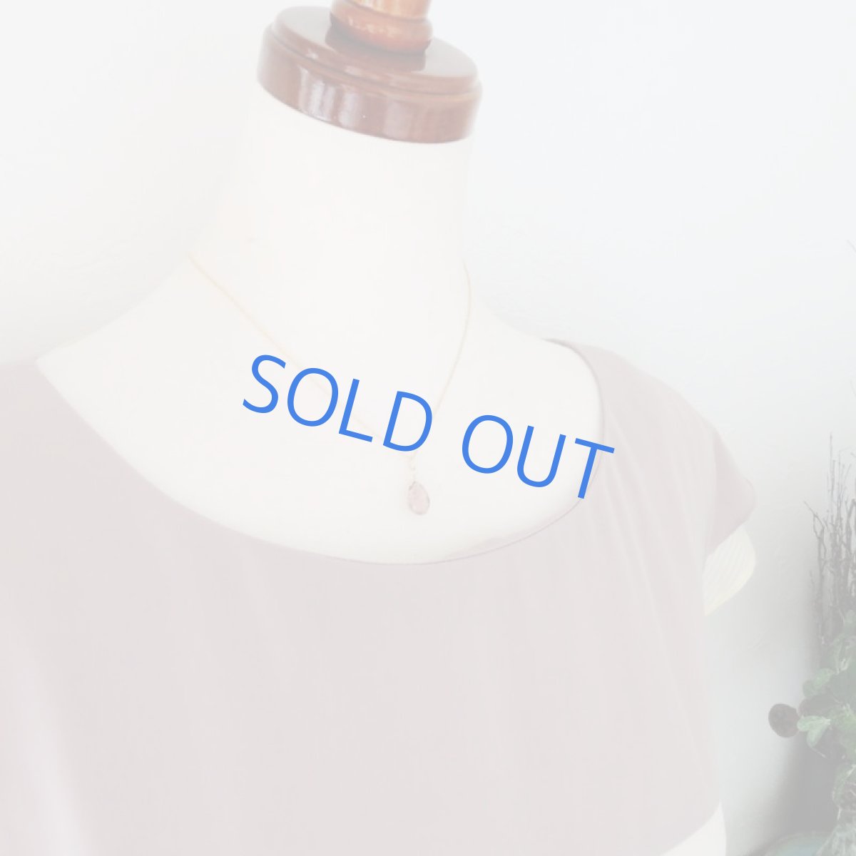 画像6: 【1点もの・Dレッド】AAA エレスチャルクォーツ ペアシェイプ 14kgfネックレス約40cm (6)