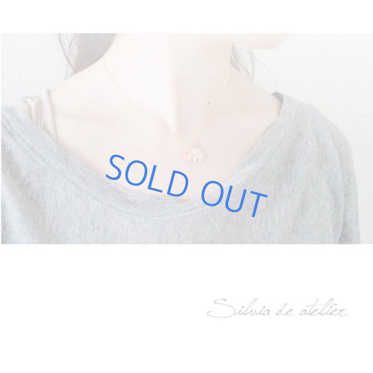 画像6: ハワイ沖産　天然ピンクコーラル　M　アクアマリン付き　14kgf40cmネックレス (6)