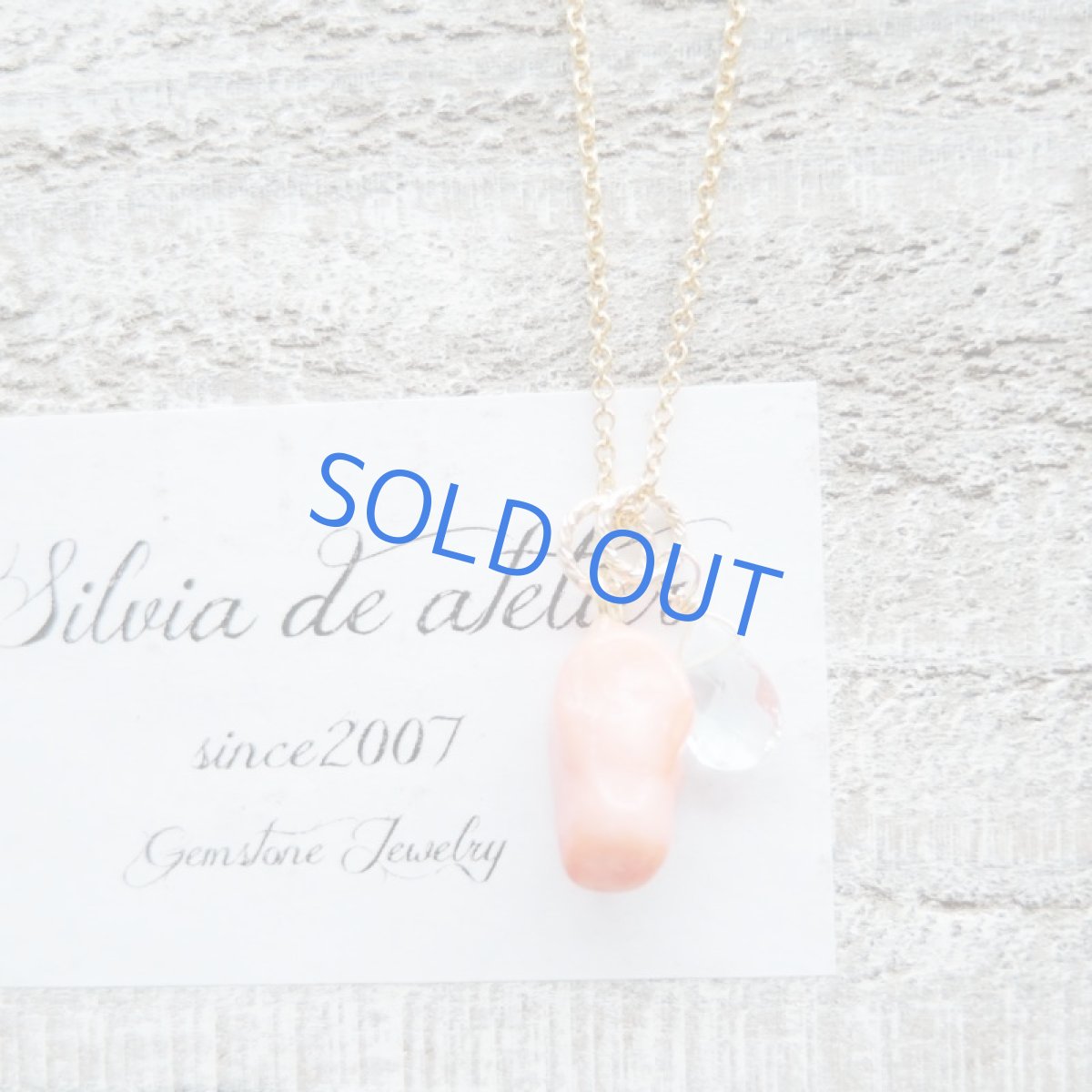 画像7: 残り1・SELECT　ハワイ沖産　天然ピンクコーラル　大粒　アクアマリン付き　14kgf40cmネックレス (7)