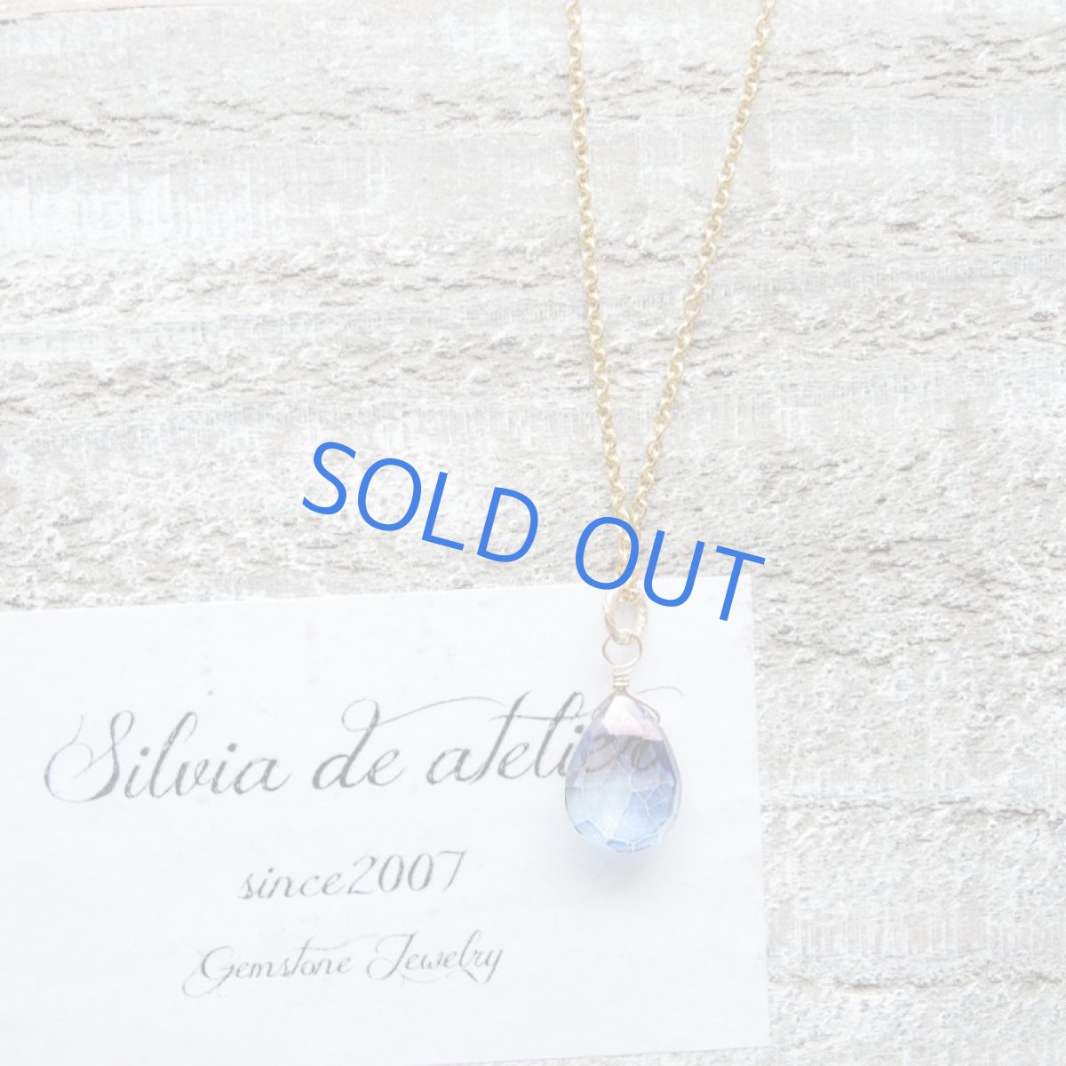 画像3: 残り1 紫陽花ブルー ミスティックブルークォーツ 40cm14kgfネックレス (3)