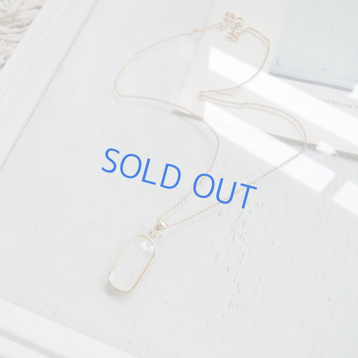 画像5: 【限定1・シカク】AAA+ レインボームーンストーン フレーム 14kgf40cmネックレス (5)