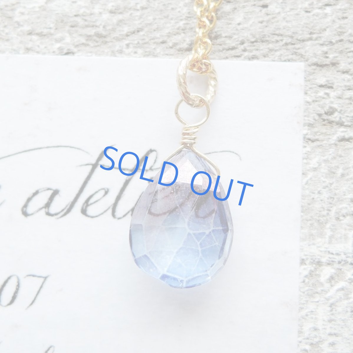 画像6: 残り1 紫陽花ブルー ミスティックブルークォーツ 40cm14kgfネックレス (6)