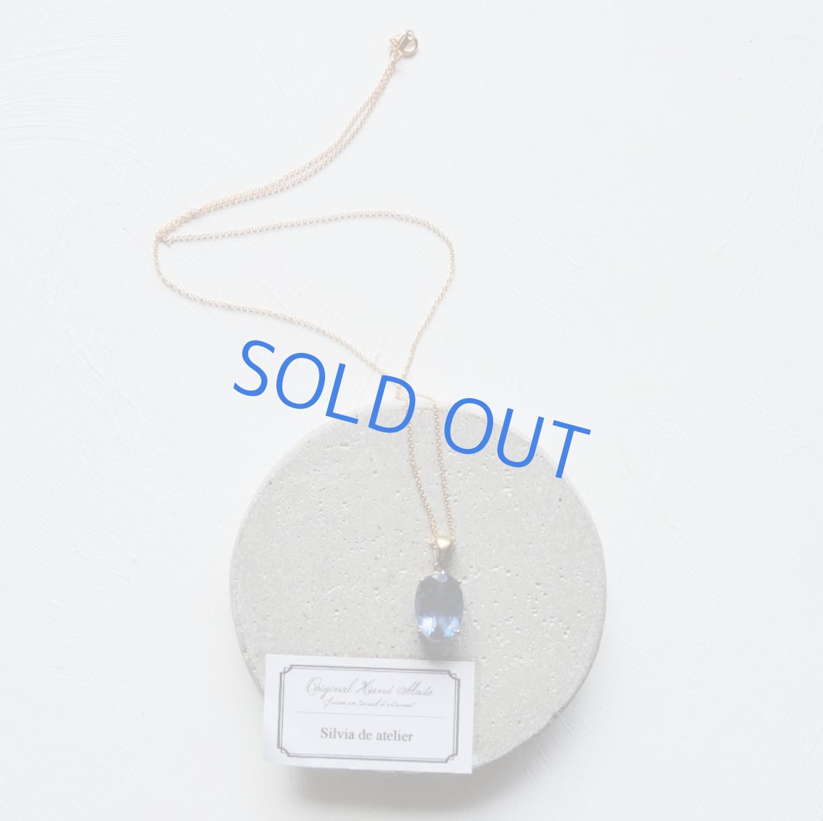 画像5: 【1点もの】超大粒♪ 24K仕上げ ジェムグレード カラーチェンジ ブルーフローライト 14kgfチェーンネックレス (5)