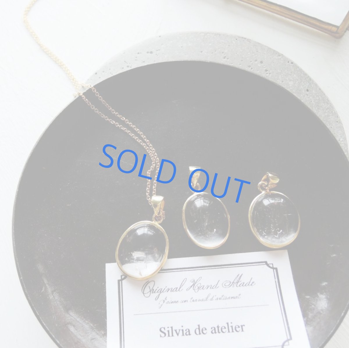 画像8: 【1点もの・C】レアストーン♪　水入り水晶　ネックレス14kgf　40cm (8)