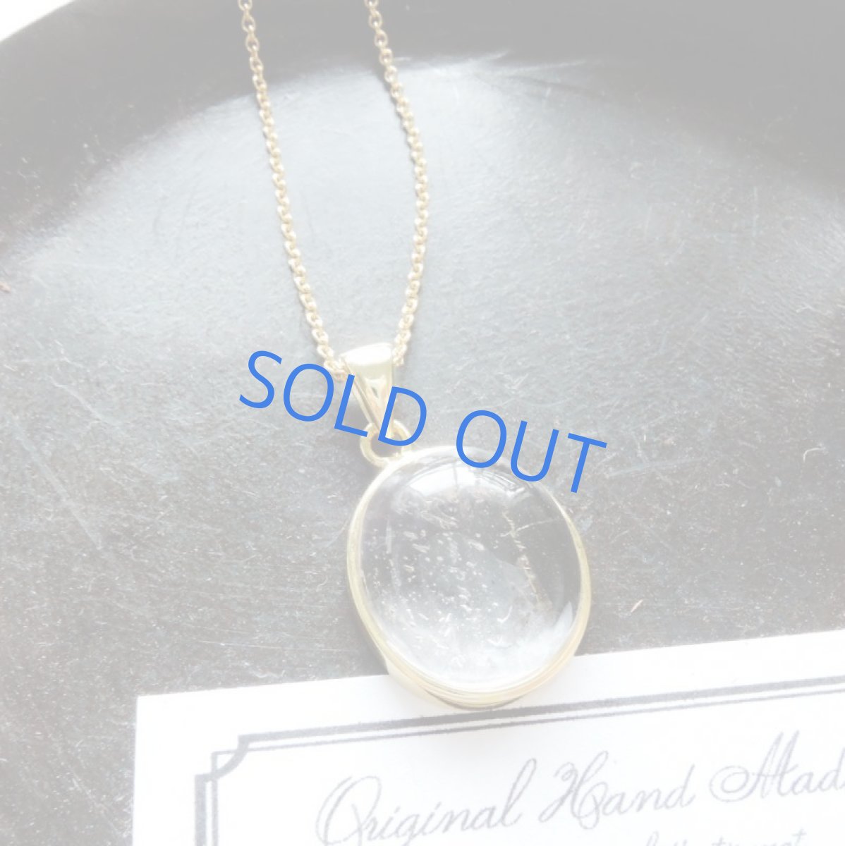 画像5: 【1点もの・B】レアストーン♪　水入り水晶　ネックレス14kgf　40cm (5)