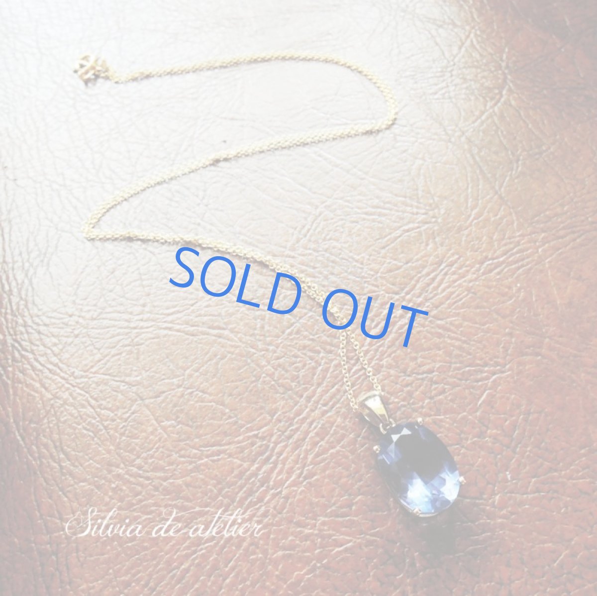 画像3: 【1点もの】超大粒♪ 24K仕上げ ジェムグレード カラーチェンジ ブルーフローライト 14kgfチェーンネックレス (3)