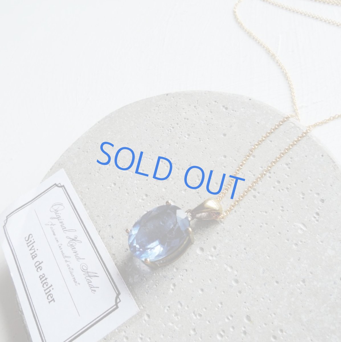 画像6: 【1点もの】超大粒♪ 24K仕上げ ジェムグレード カラーチェンジ ブルーフローライト 14kgfチェーンネックレス (6)