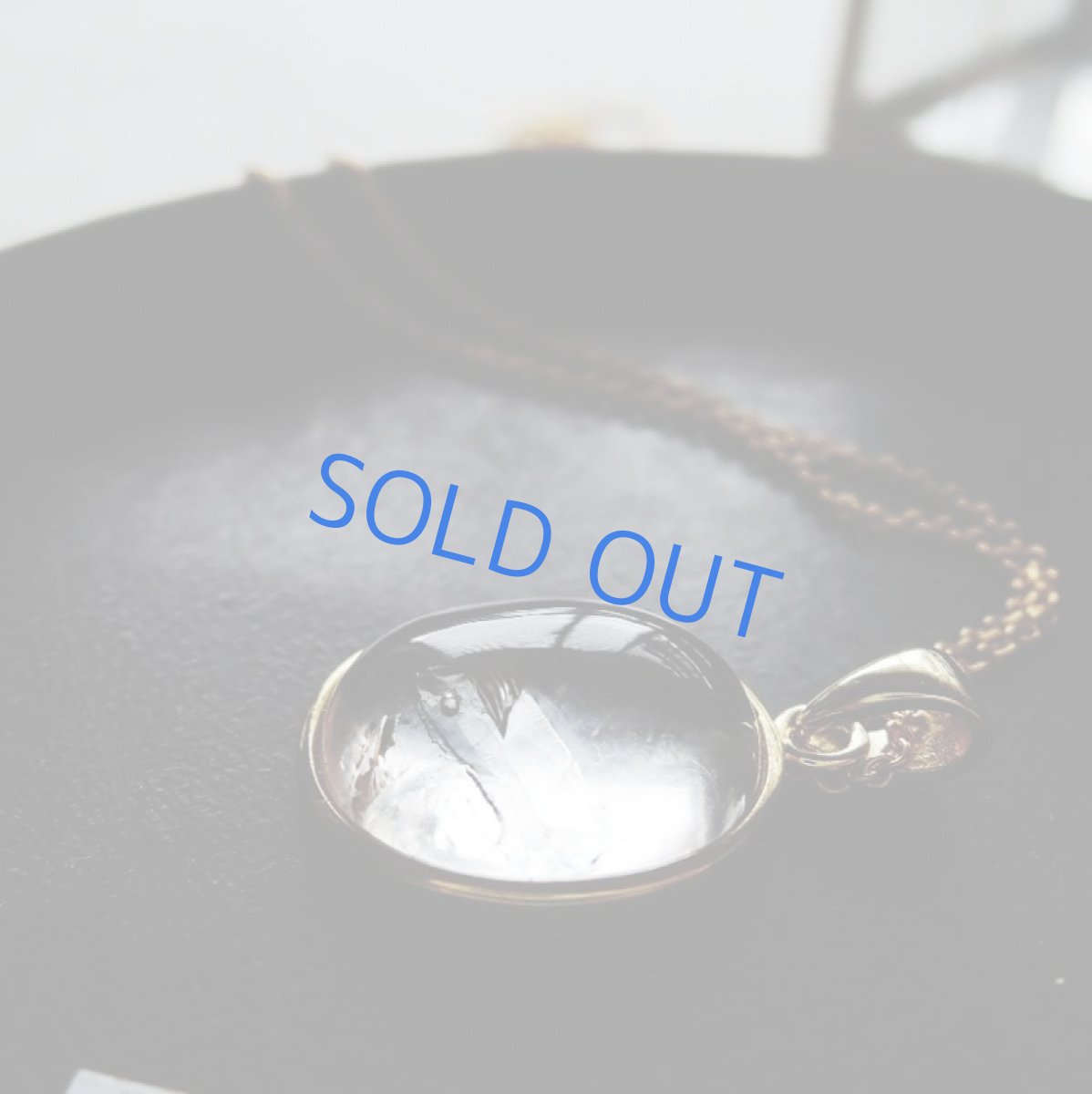 画像2: 【1点もの・C】レアストーン♪　水入り水晶　ネックレス14kgf　40cm (2)