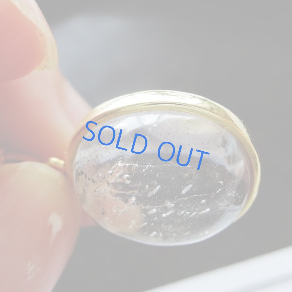 画像2: 【1点もの・B】レアストーン♪　水入り水晶　ネックレス14kgf　40cm (2)