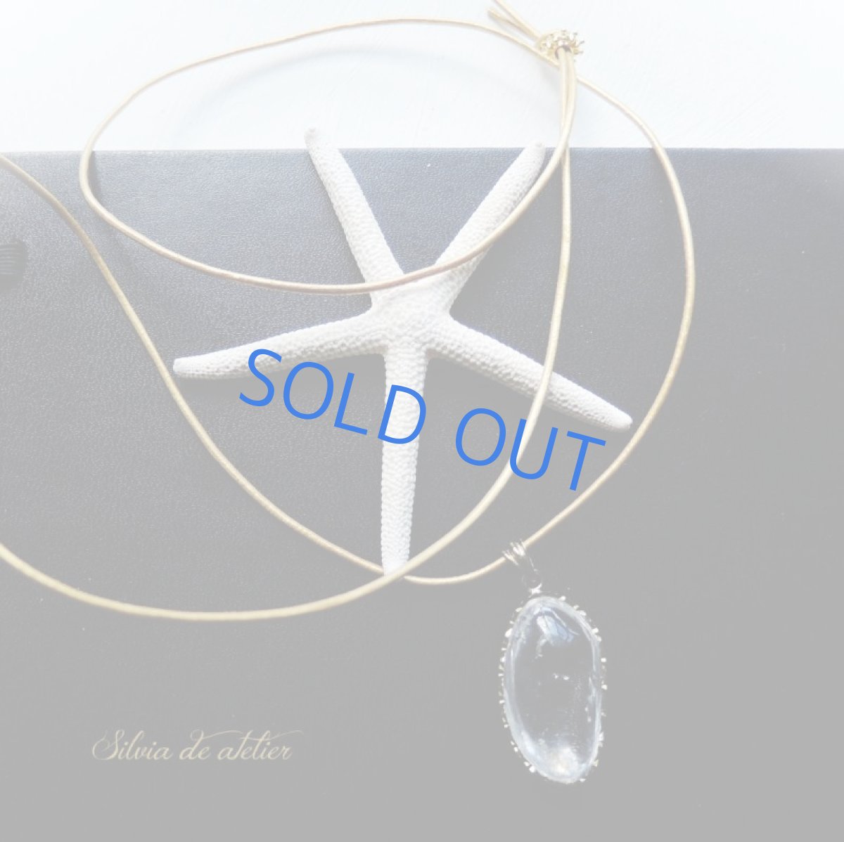 画像5: 【1点もの・D】レアストーン♪ 水入り水晶 レインボー入り 牛革コードネックレス 80cm (5)