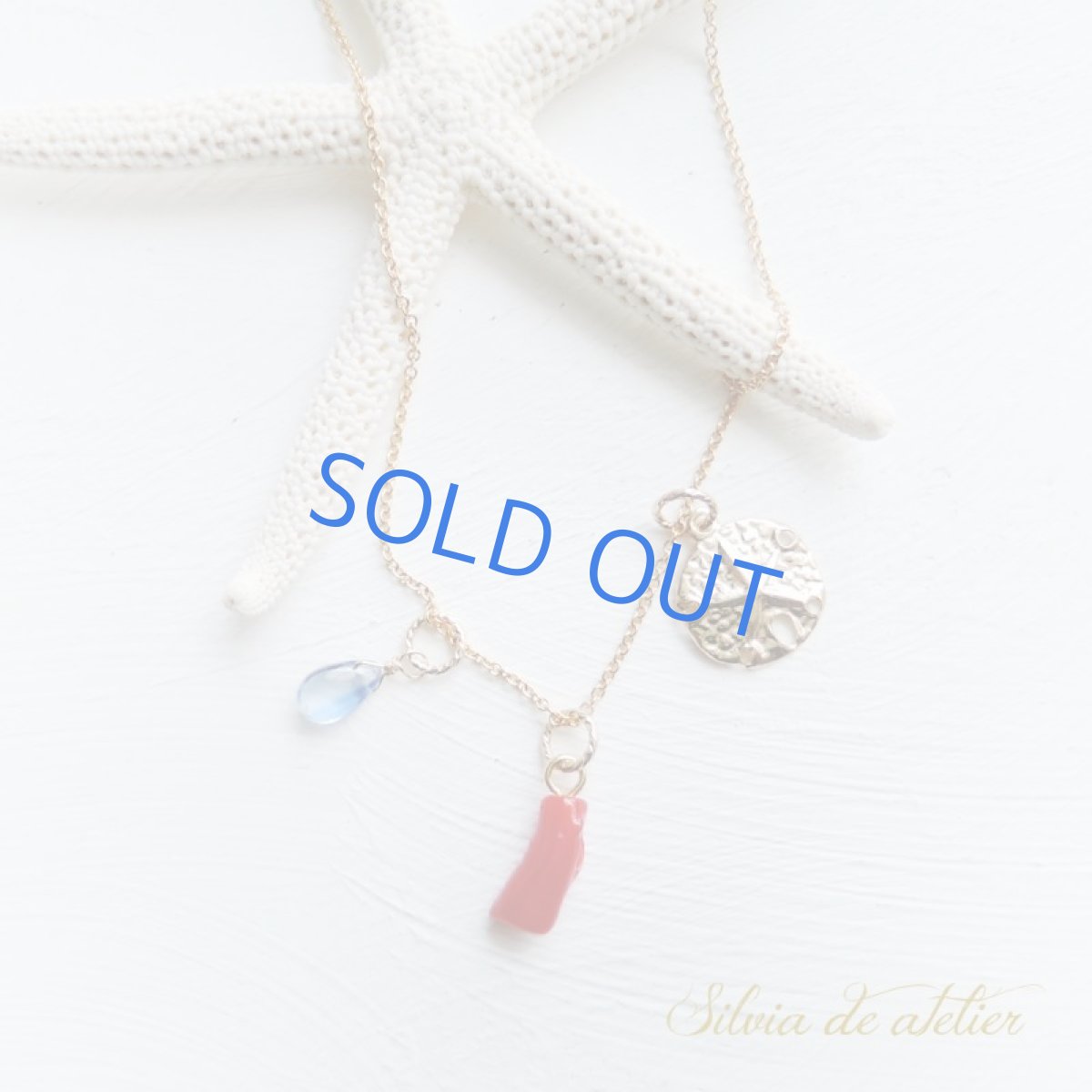 画像2: 残り1 高知沖産 天然レッドコーラル カイヤナイト付き 14kgf40cmネックレス (2)