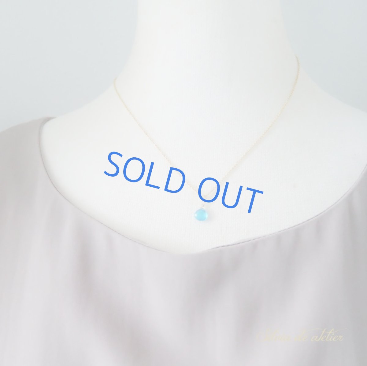 画像8: 【残りXSサイズのみ】AAA　ネオンブルーアパタイト　マロンドロップ　14kgfネックレス約40cm (8)