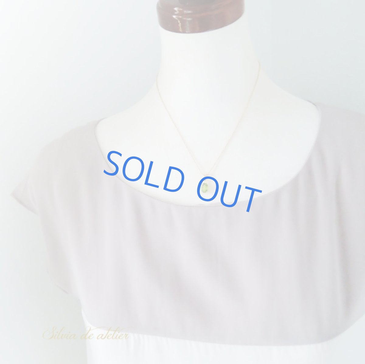 画像8: 【残り1】AAA　宝飾用ルース　ペリドット　ファセットオーバル　　14kgfネックレス約40cm (8)