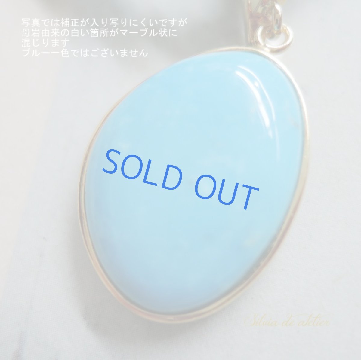 画像2: 【1点もの・B】スリーピングビューティーターコイズチャーム　ショートターコイズネックレス (2)