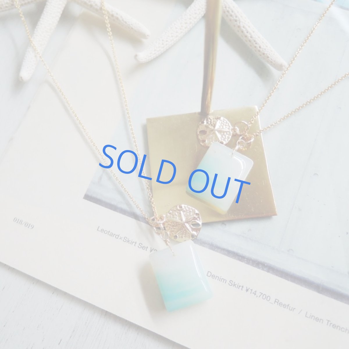 画像2: 【海と風のある風景B】ボツワナアゲート レクタングル 14kgfネックレス (2)