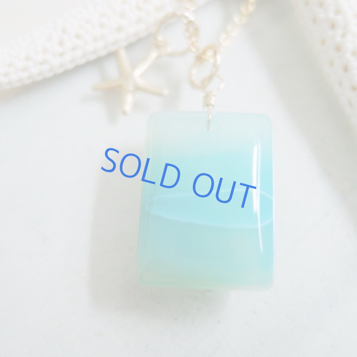 画像2: 【海と風のある風景A】ボツワナアゲート レクタングル 14kgfネックレス (2)