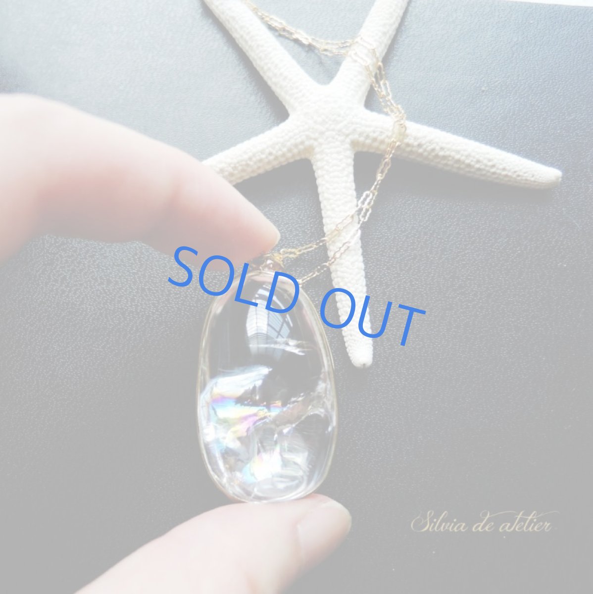 画像4: 【1点もの・C】超大粒　アイリスクォーツ(レインボークォーツ）　ペンダントネックレス (4)