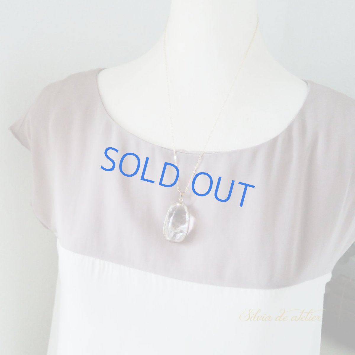 画像7: 【1点もの・C】超大粒　アイリスクォーツ(レインボークォーツ）　ペンダントネックレス (7)