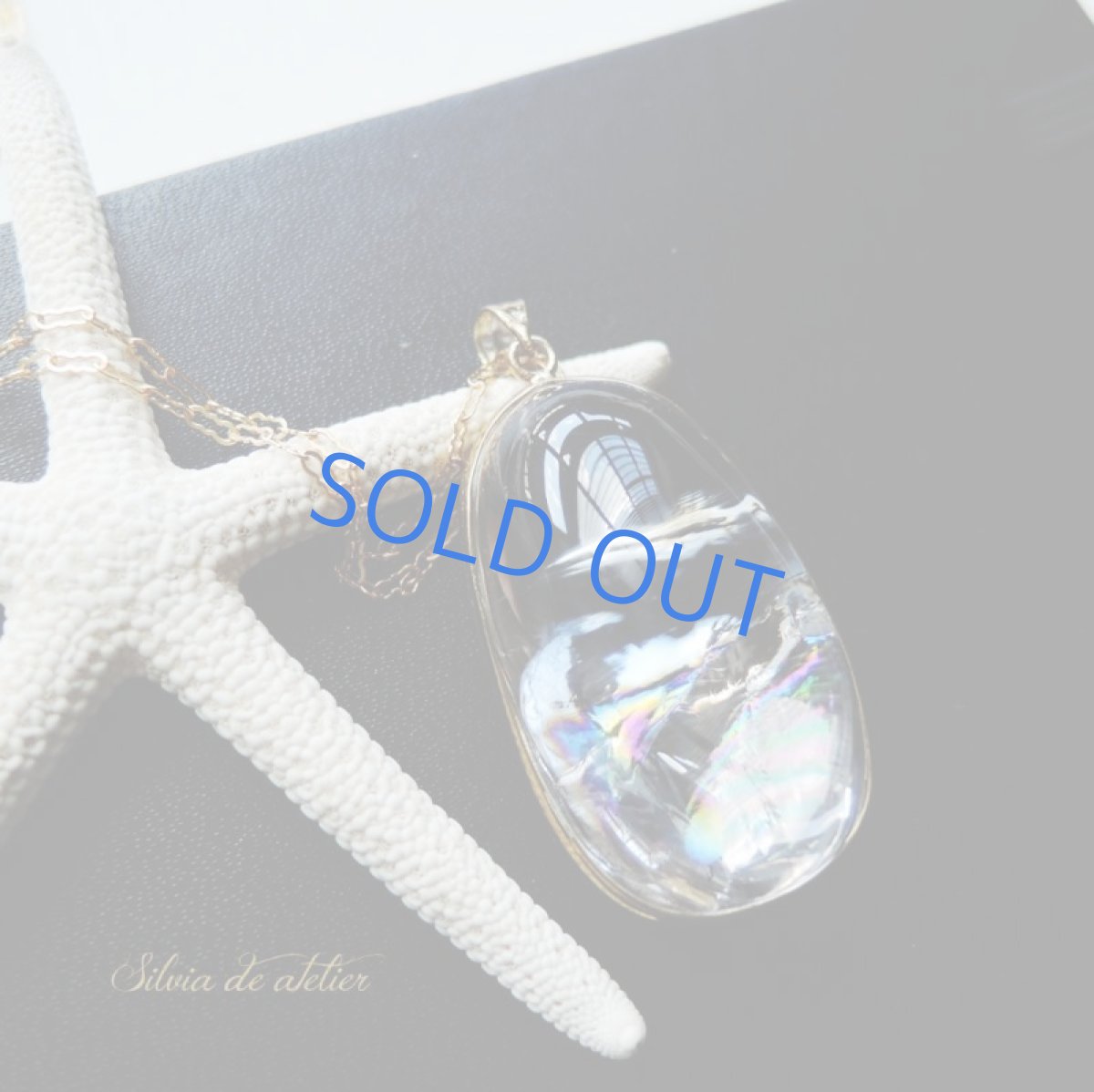 画像5: 【1点もの・C】超大粒　アイリスクォーツ(レインボークォーツ）　ペンダントネックレス (5)