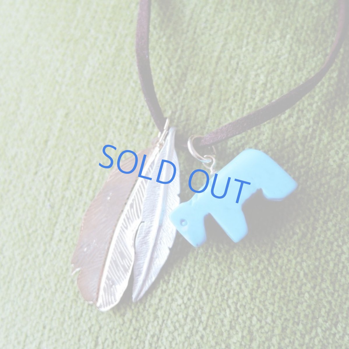 画像4: 【残り1】Thank you♪11st マグネサイトターコイズ ホース お守り ペンダントネックレス (4)