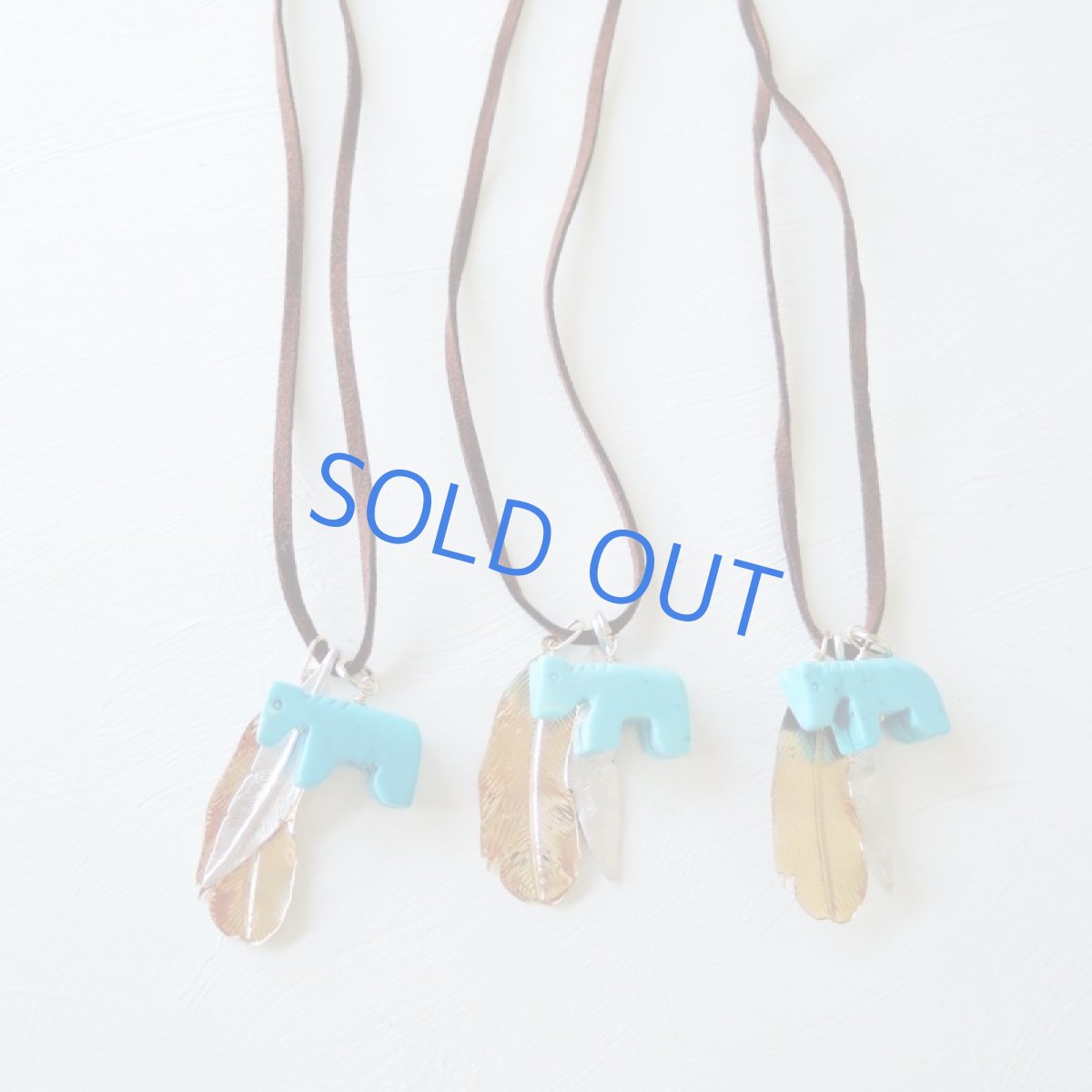 画像2: 【残り1】Thank you♪11st マグネサイトターコイズ ホース お守り ペンダントネックレス (2)