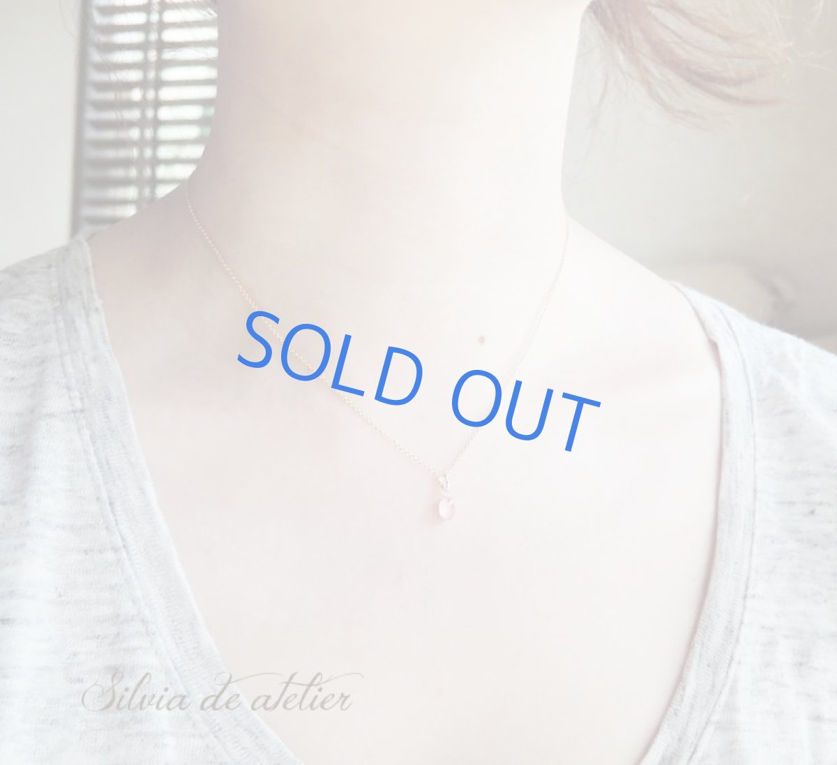 画像7: 【1点もの】レア!北海道産 宝石質インカローズ 18Kフレーム 14kgfネックレス (7)