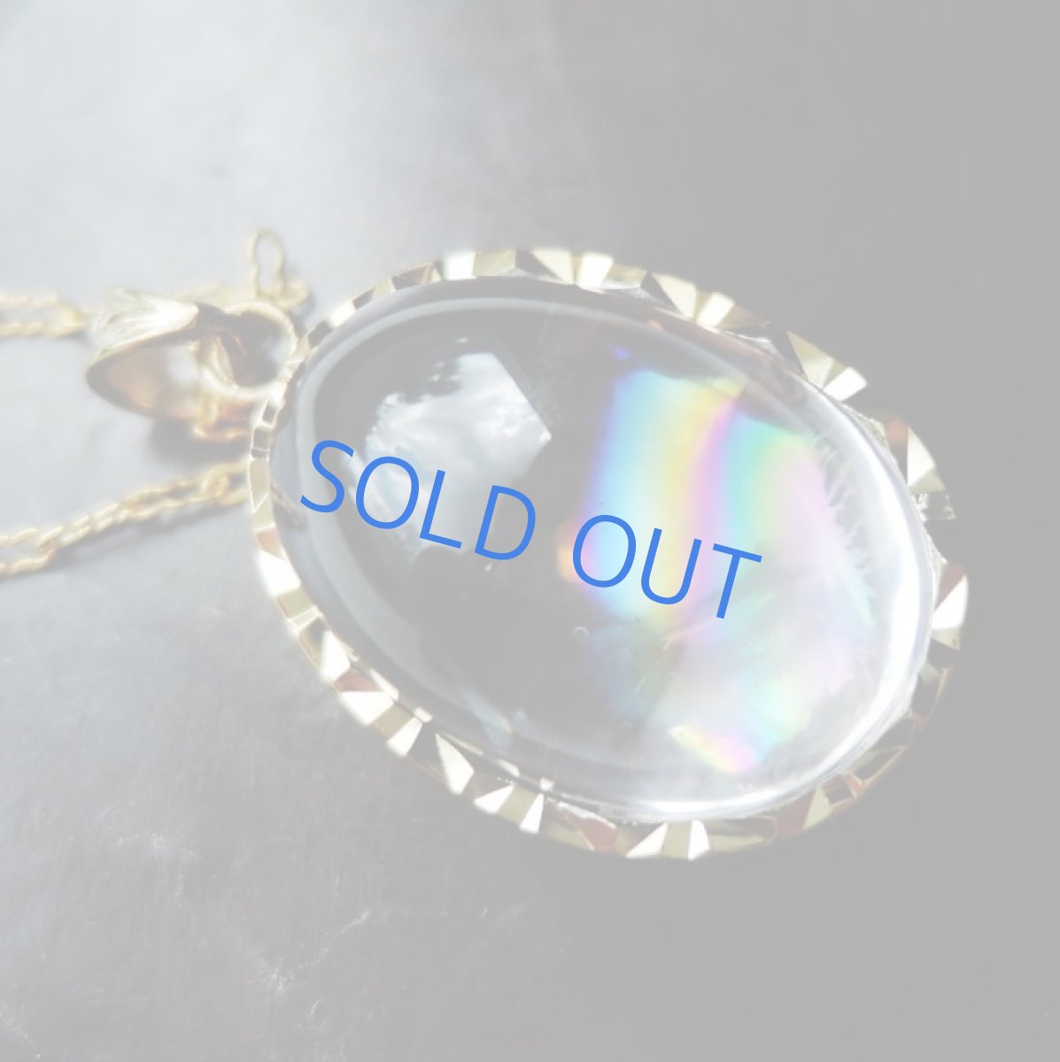 画像4: 【1点もの・Cオーバル】レア!アイリスクォーツ(レインボークォーツ) 約50cm14kgfネックレス (4)