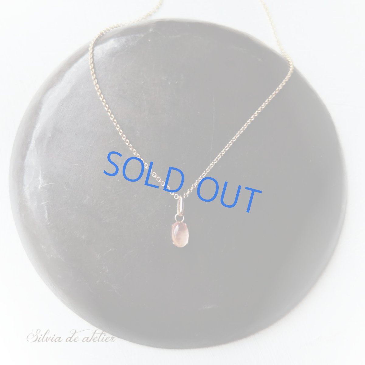 画像6: 【1点もの】レア!北海道産 宝石質インカローズ 18Kフレーム 14kgfネックレス (6)