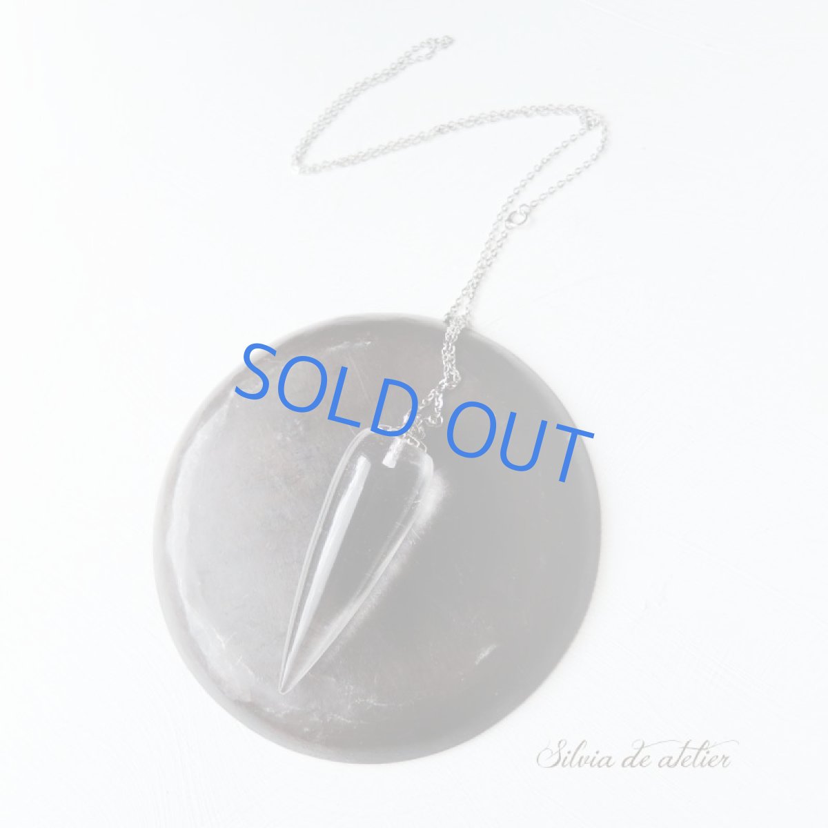 画像4: 【1点もの】レア!ガネーシュヒマラヤ産 ヒマラヤクリスタル 大粒 ロジウムネックレス (4)