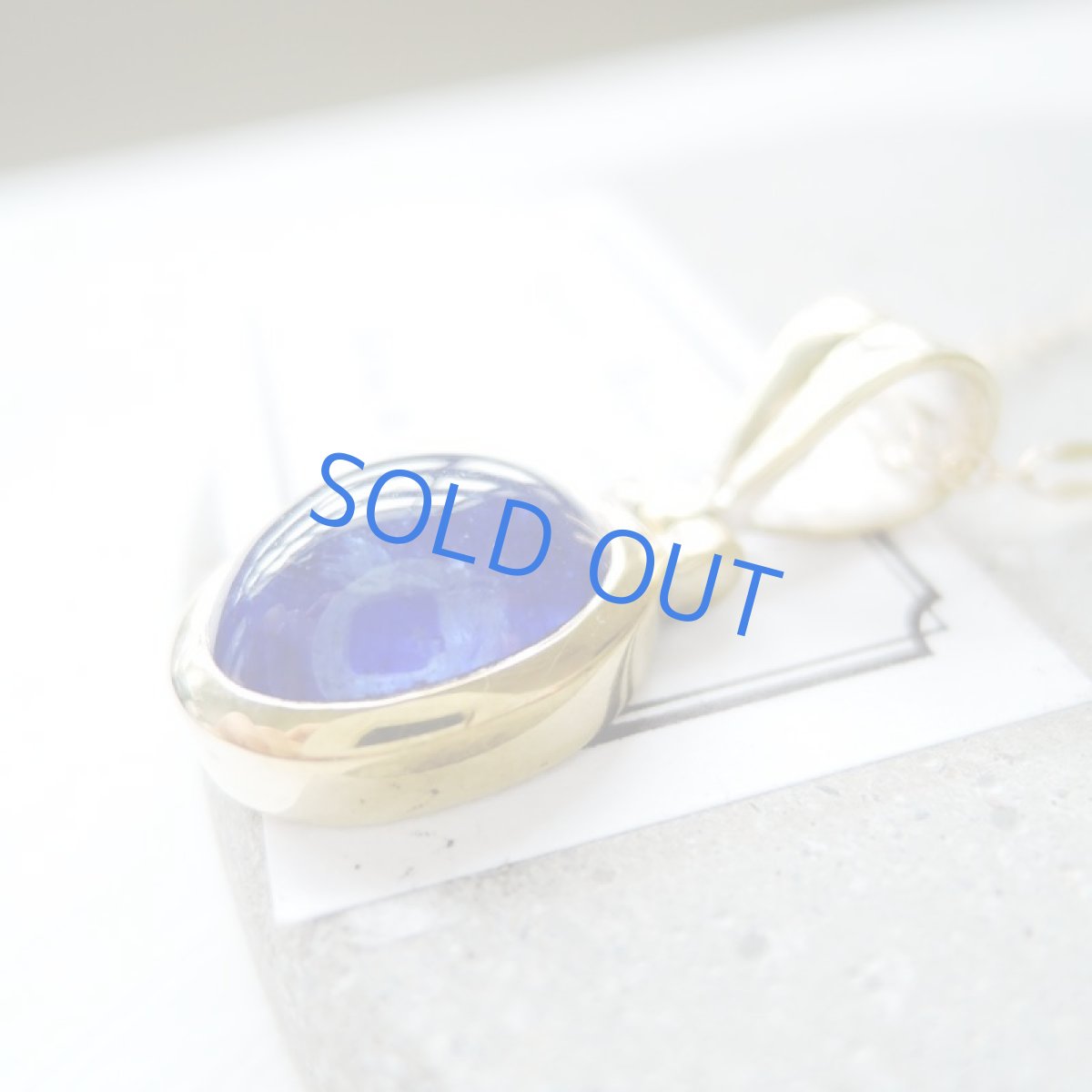 画像2: 【1点もの・B】大粒 ブルーサファイア オーバル 約50cm14kgfネックレス (2)