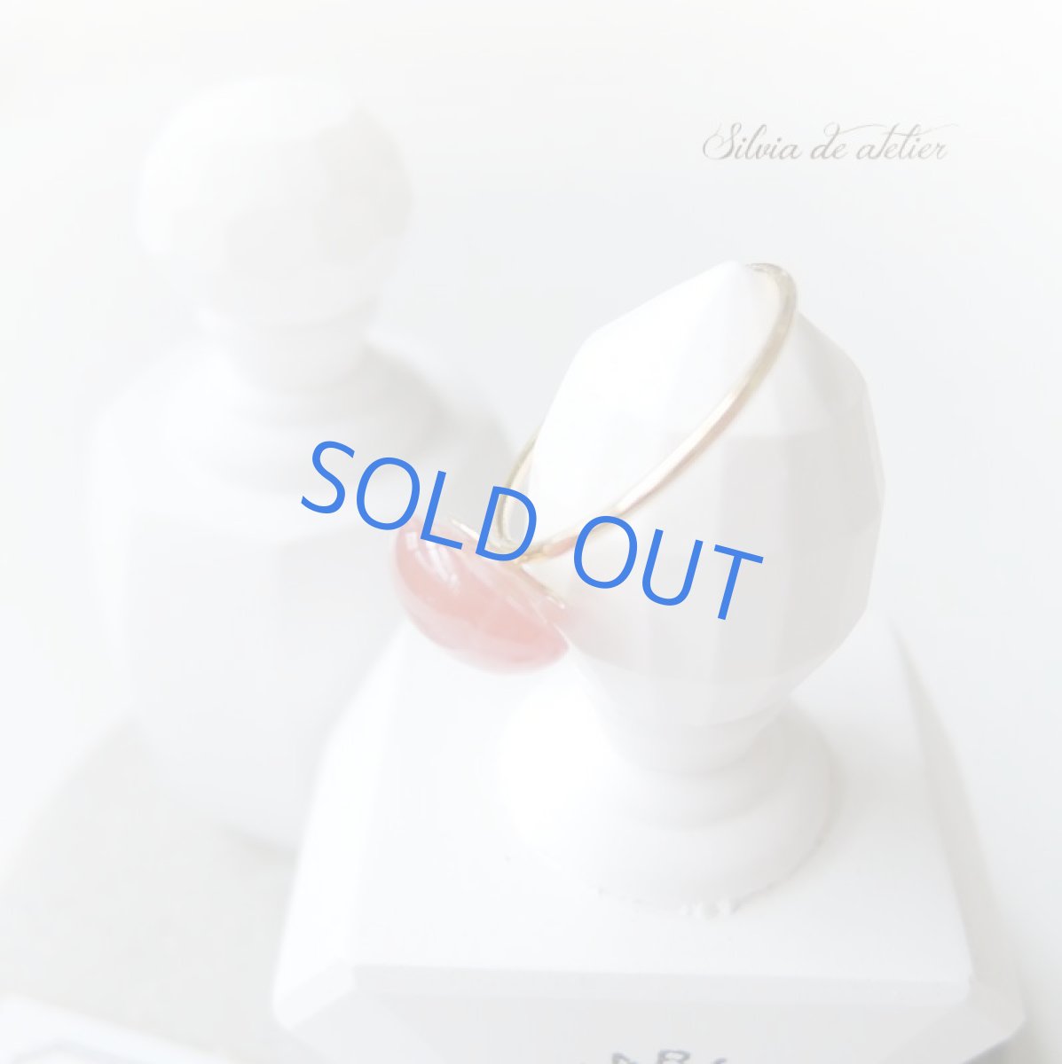 画像4: ＜在庫僅少・縞なし＞14KGF　リング　アルゼンチン産インカローズ　オーバル (4)